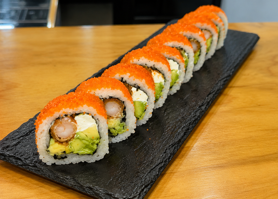 Orange Ebi Crunch Premium Roll