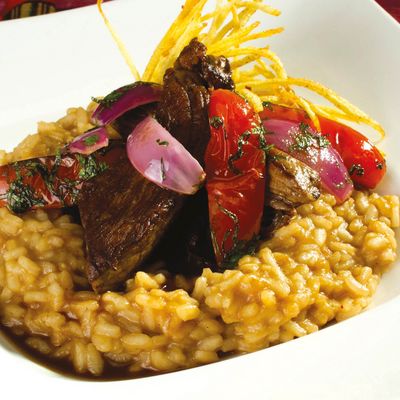 Risotto de lomo saltado