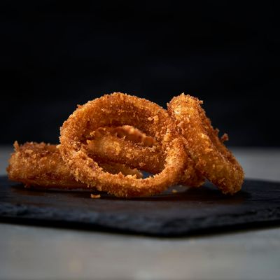 Porcion de aros de cebolla