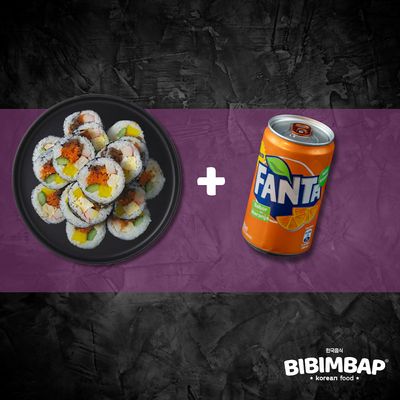 kimbap + bebida 220cc