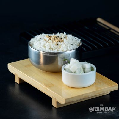 Porción de arroz coreano