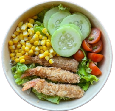 Ensalada Camarón Panko