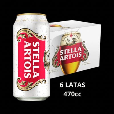 Six Pack Stella Artois 470cc