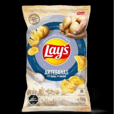 Papas Lays Artesanas Sal de Mar 150 Grs