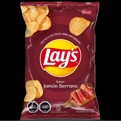 Papas Lays Jamon Serrano 230 Grs