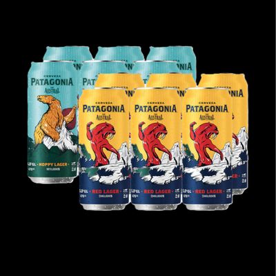 Promo  2 Pack 6 Un Patagonia Lata 470 cc 
