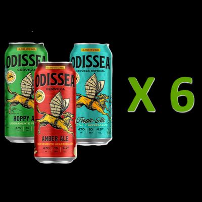 Promo Mix Cervezas Odissea x 6