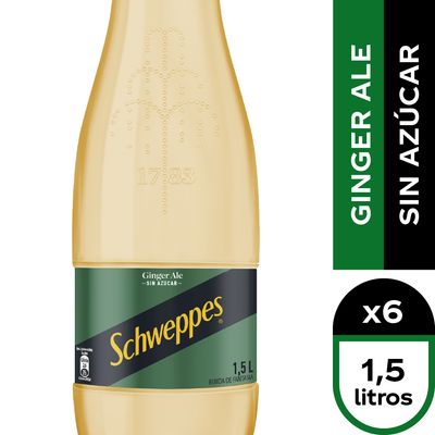 SCHWEPPES GINGER ALE SIN AZUCAR 1,5L 