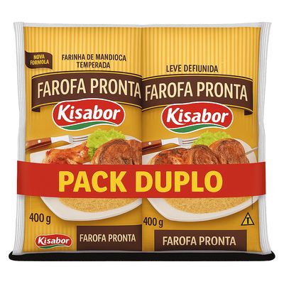 Pack 2 Farofas Kisabor 400g