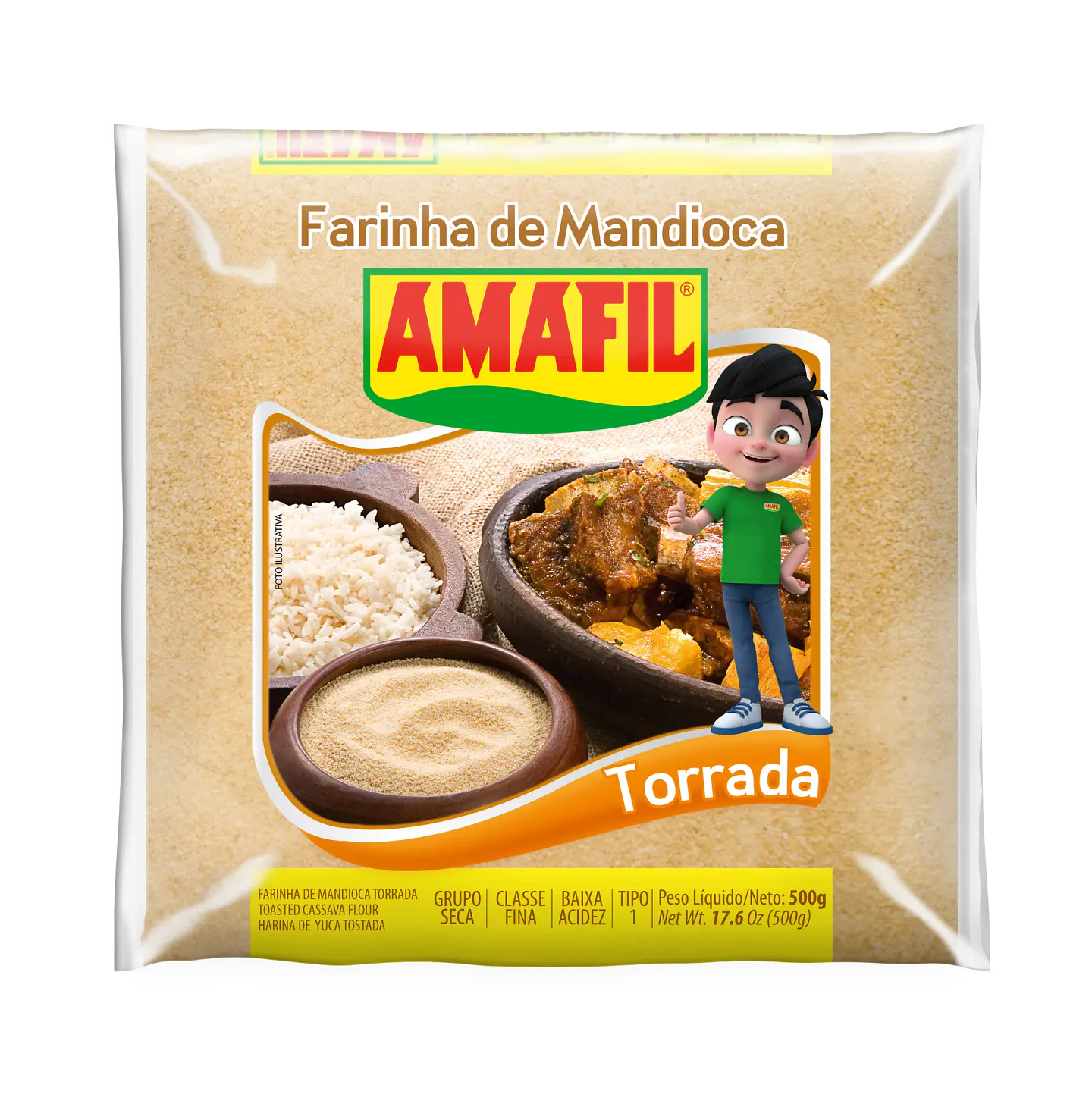 Harina de Mandioca Torrada 500g - Amafil