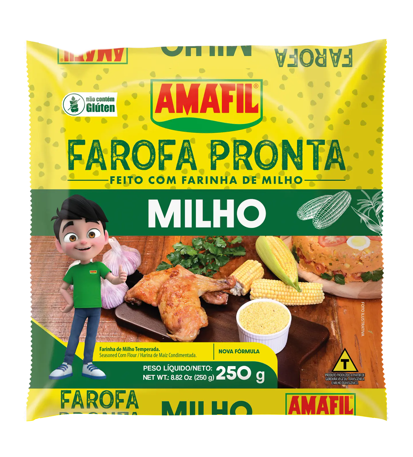Farofa de Milho 250g - Amafil