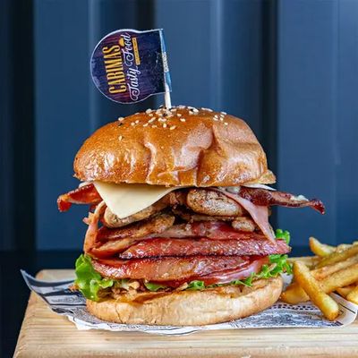 Hamburguesa Mixta Chuleta & Pollo