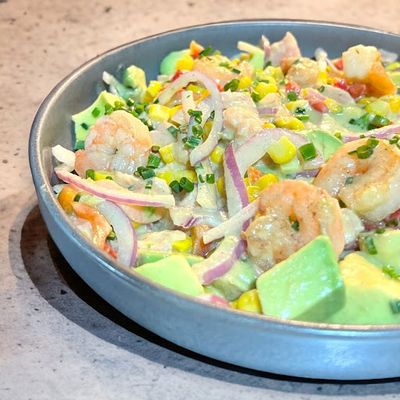 Ceviche salmón camarón