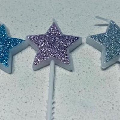 Vela de cumpleaños estrella (1 und)
