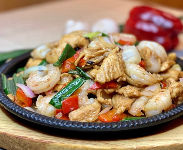 Parrilla Pollo Camarón