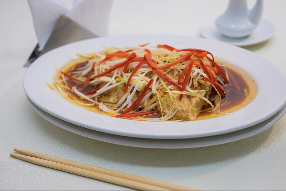 Corvina a la China (Tradicional Mandarín)