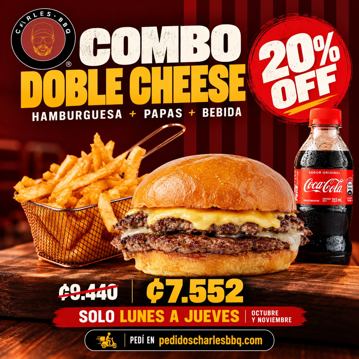 COMBO DOBLE CHEESE