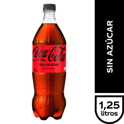 Cocacola sin azúcar 1.25 lt