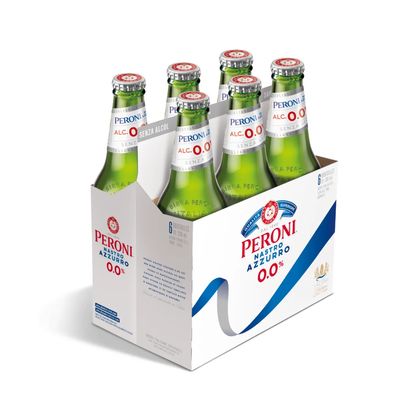 Pack Cerveza Peroni sin alcohol X6 330 cc