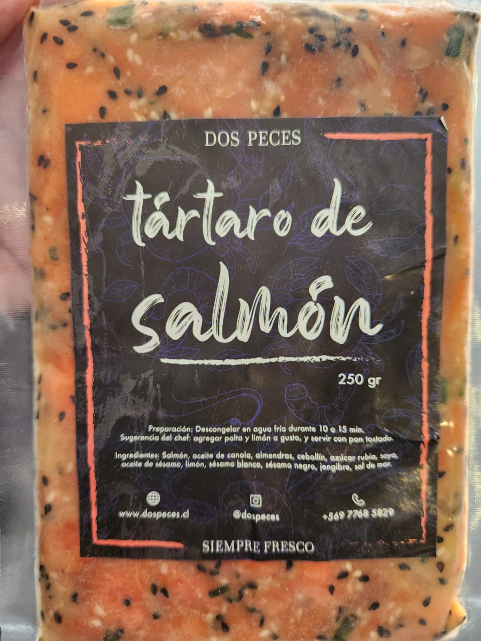 Tartaro de Salmón  250 gramos