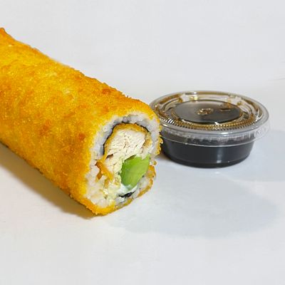 Handroll Pollo apanado/Palta