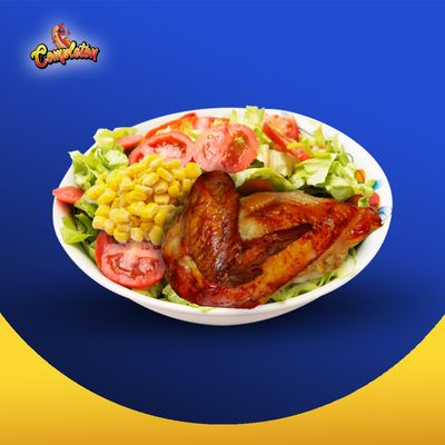 1/4 PECHUGA ASADA CON ENSALADA