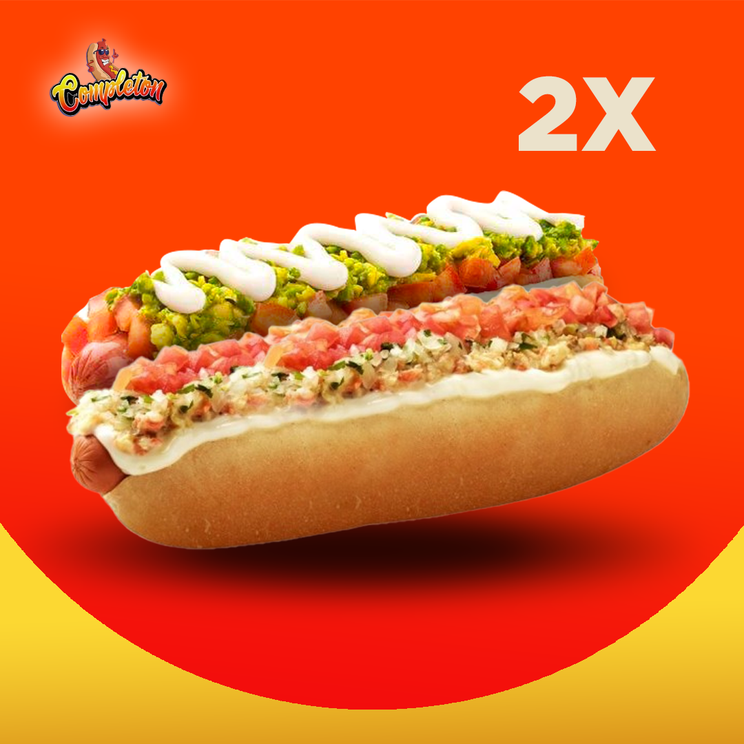 Promo de 2 Vienesas o Papapletos 22cm