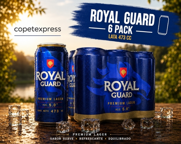 Royal Guard lata 473 cc 6 pack