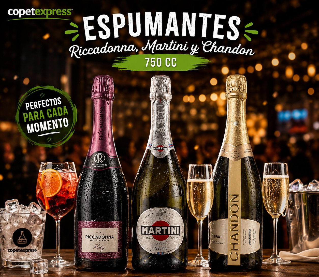 Riccadonna, Martini y Chandon 750 cc
