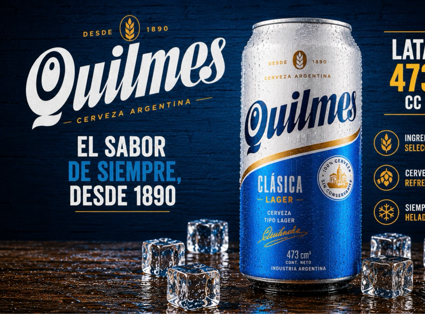 Quilmes lata 473 cc