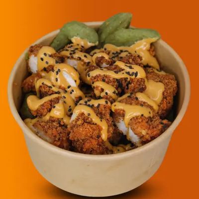 Bowl Pollo Crispy Blanco