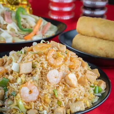ARROZ POLLO Y CAMARON