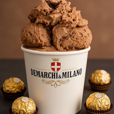 Helado Ferrero Rocher (Gianduja)