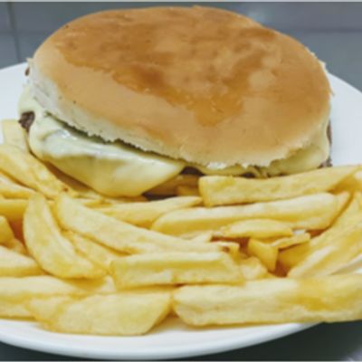 Combo Barros luco 16cm y Papas Fritas