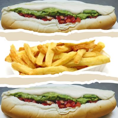 Combo Completos 28cm y Papas Fritas
