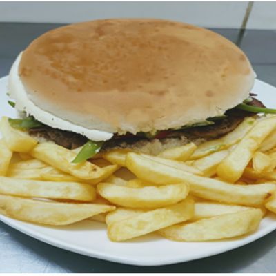 Combo Lomito Chacarero 16 cm y Papas Fritas