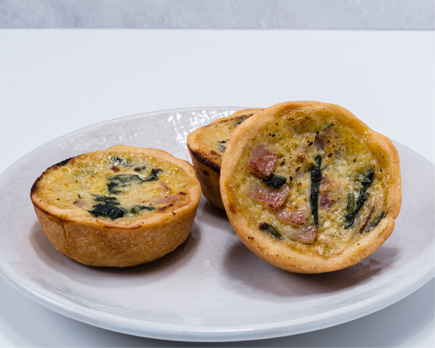 Quiché Espinaca y Champiñón (8 unidades)