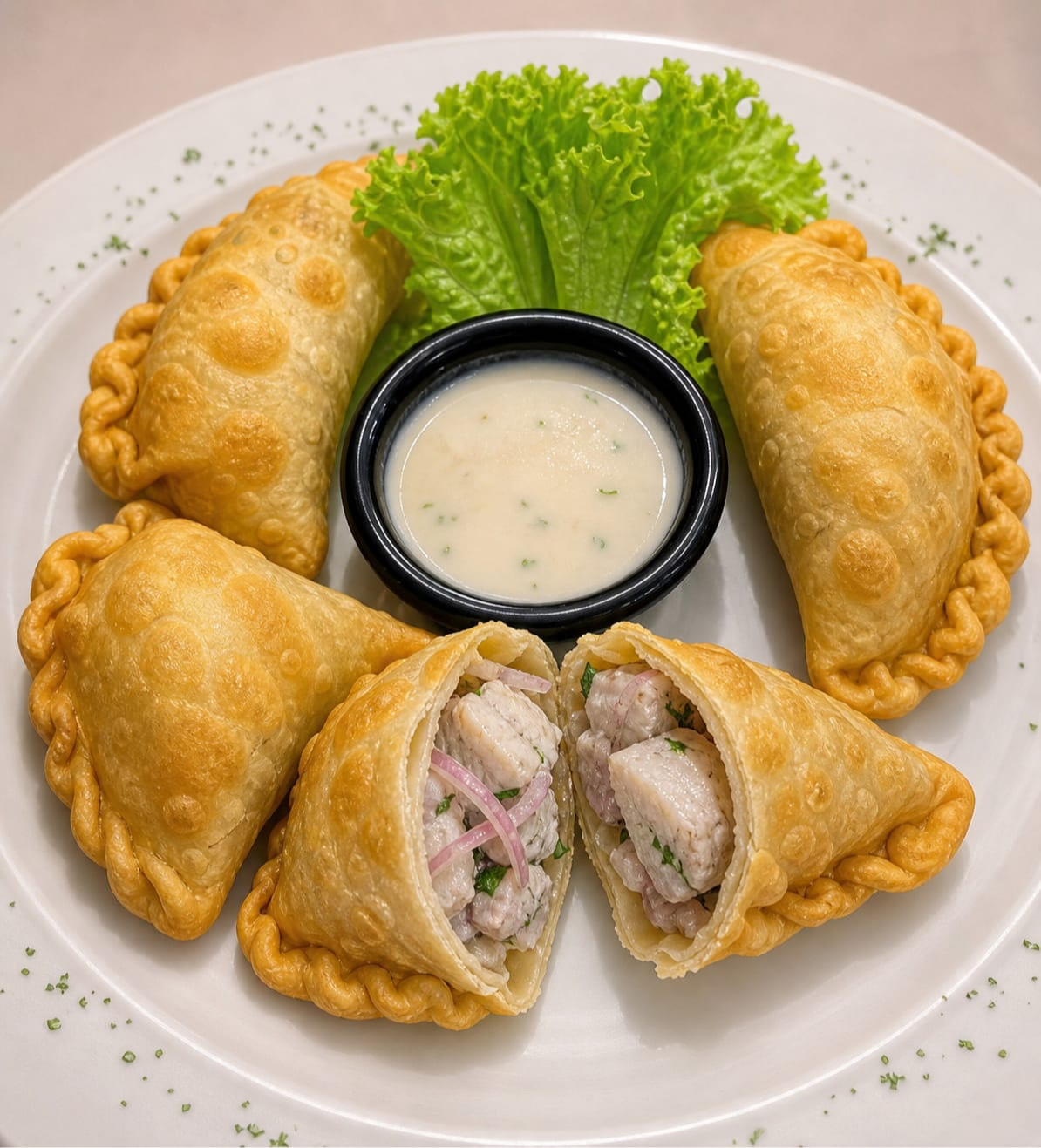 Empanadas de ceviche ( 4 unid )