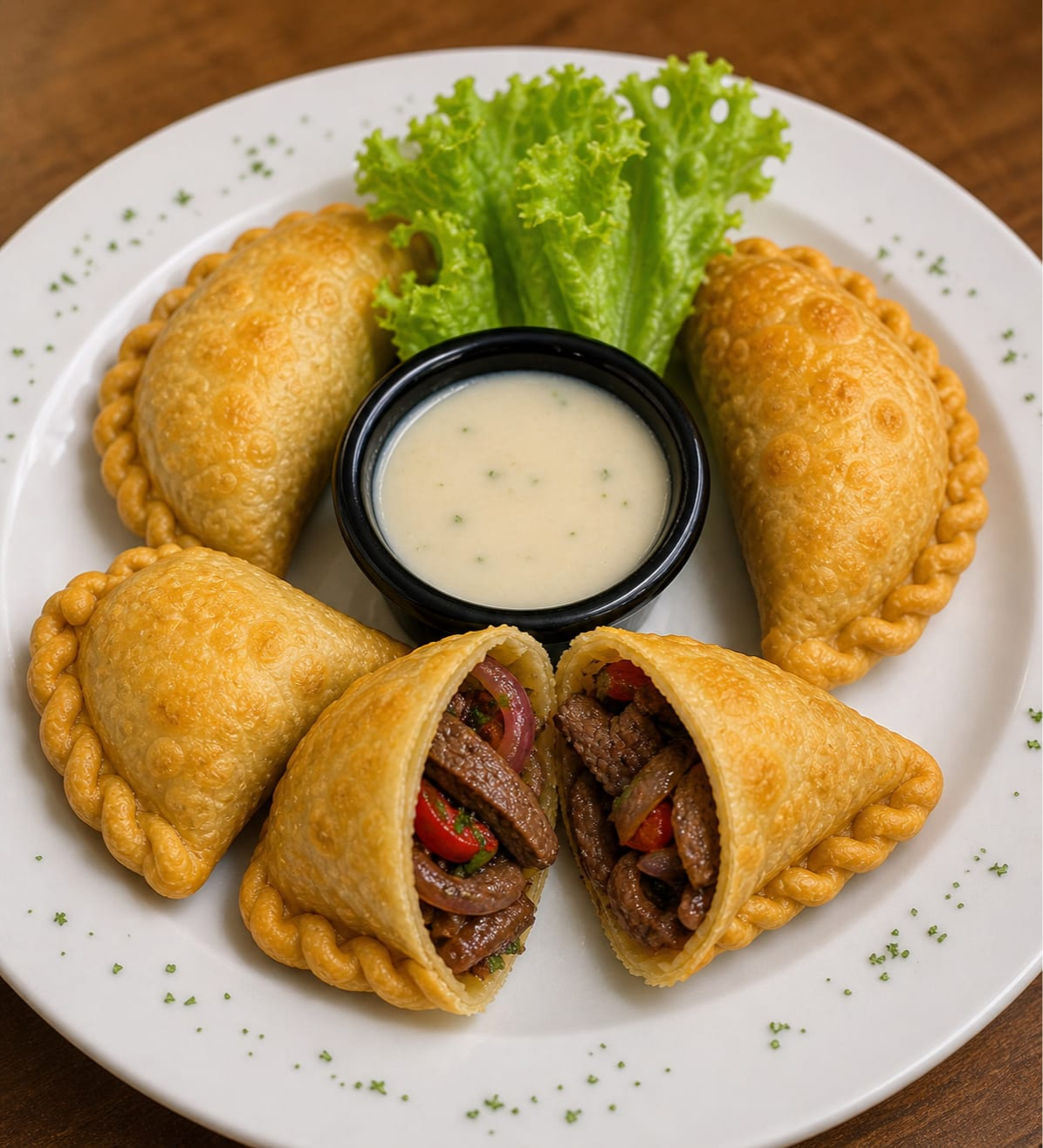 Empanadas de lomo saltado ( 4 unid )