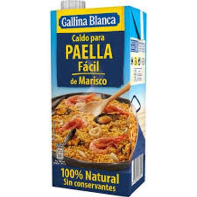 Caldo casero de paella