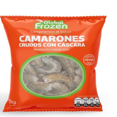 camarón  crudo pelado 21/25 ecuatoriano