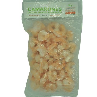Camarón cocido pelado  large 1 kilo