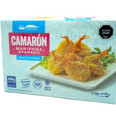 Camarón mariposa apanado 500 grs
