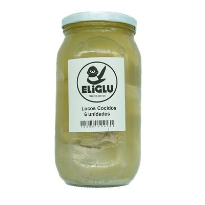 Locos Cocidos frasco grande 6 unid.