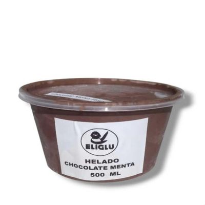 Helado menta chocolate con hojas 500 ml
