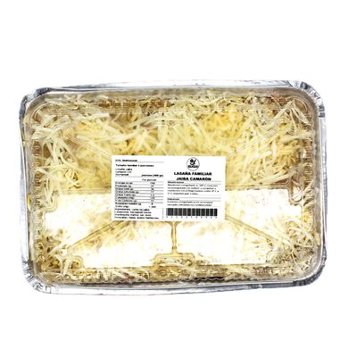 Lasaña Jaiba Camarón Familiar