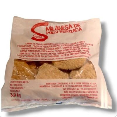 milanesa de pollo sadia 3 kg