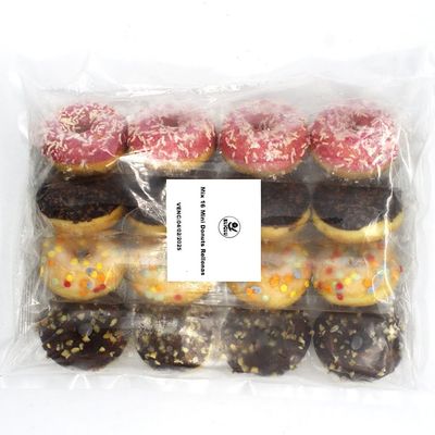 Mix 16 mini donut rellenas de 23gr