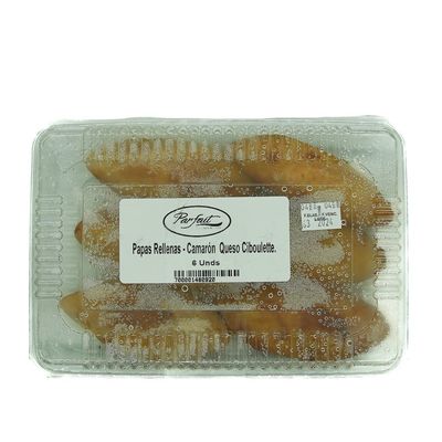 Papas Rellenas Camarón-Queso