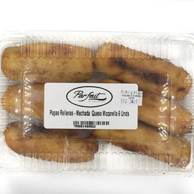 Papas Rellenas Mechada-Queso 6 unidades